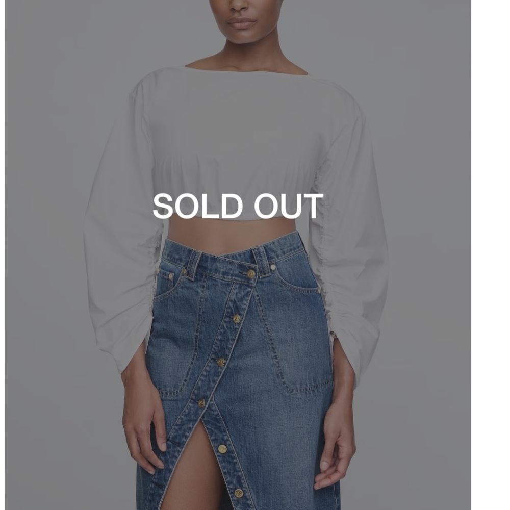 Gap x cult Gaia ruched top NWT